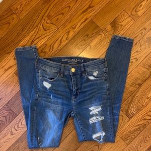 Dark Wash American Eagle Super Stretch Jeans
